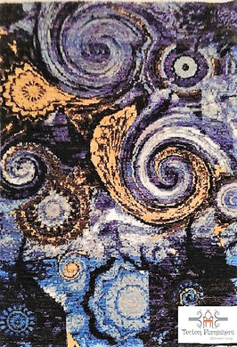 The Starry Night Modern Handmade Chobi (4X6 ft)