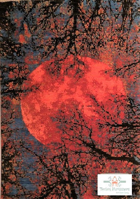 Blood Moon Handmade Modern Chobi (4 x 6 ft)