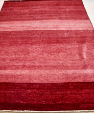 Load image into Gallery viewer, Handmade Ghaba Carpet Shades of pink (5&#39;.5&quot; X 8&#39;.3&quot; ft)