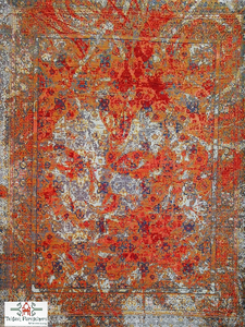 Rust and Beige Contemporary Chobi (8x10 ft)