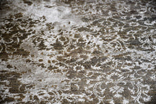 Load image into Gallery viewer, Grey and Silky Silver Modern Hand-Made Chobi Carpet (6x9 ft)