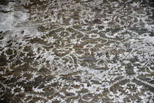 Load image into Gallery viewer, Grey and Silky Silver Modern Hand-Made Chobi Carpet (6x9 ft)