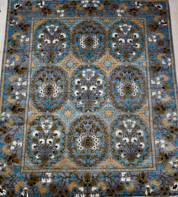 Grey Bouqet Chobi - 8x10 ft