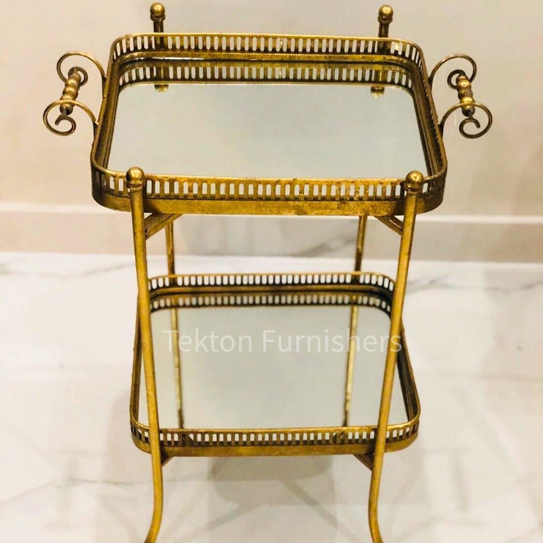 Metal Tray Table with Mirror top