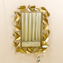 Load image into Gallery viewer, Mirror in metal Leaf frame.