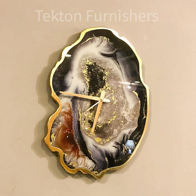 Resin Abstract Pattern Wall Clock