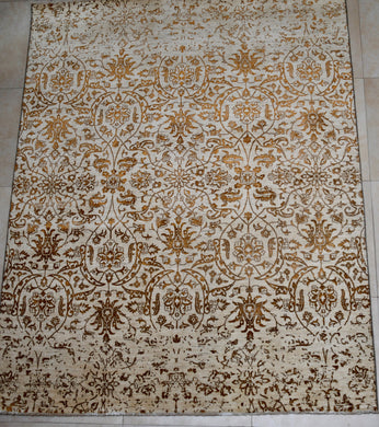 Wool and Silk Modern Chobi Carpet - 8x10 (ft)